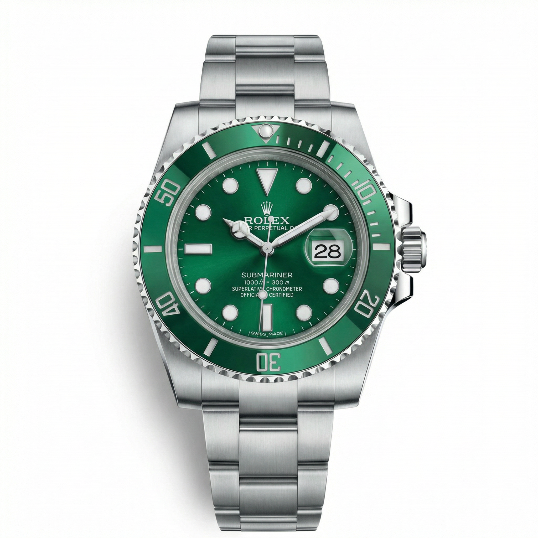 Submarine - 41mm in Steel with Emerald Green Dial