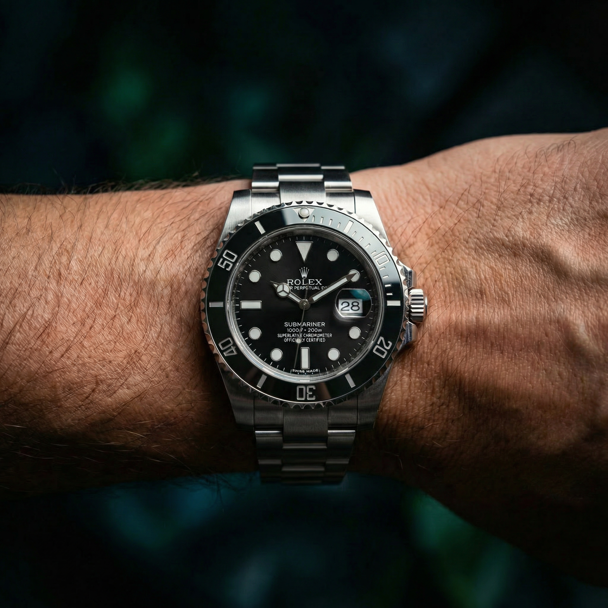 Submarine - 41mm in Steel with Black Dial