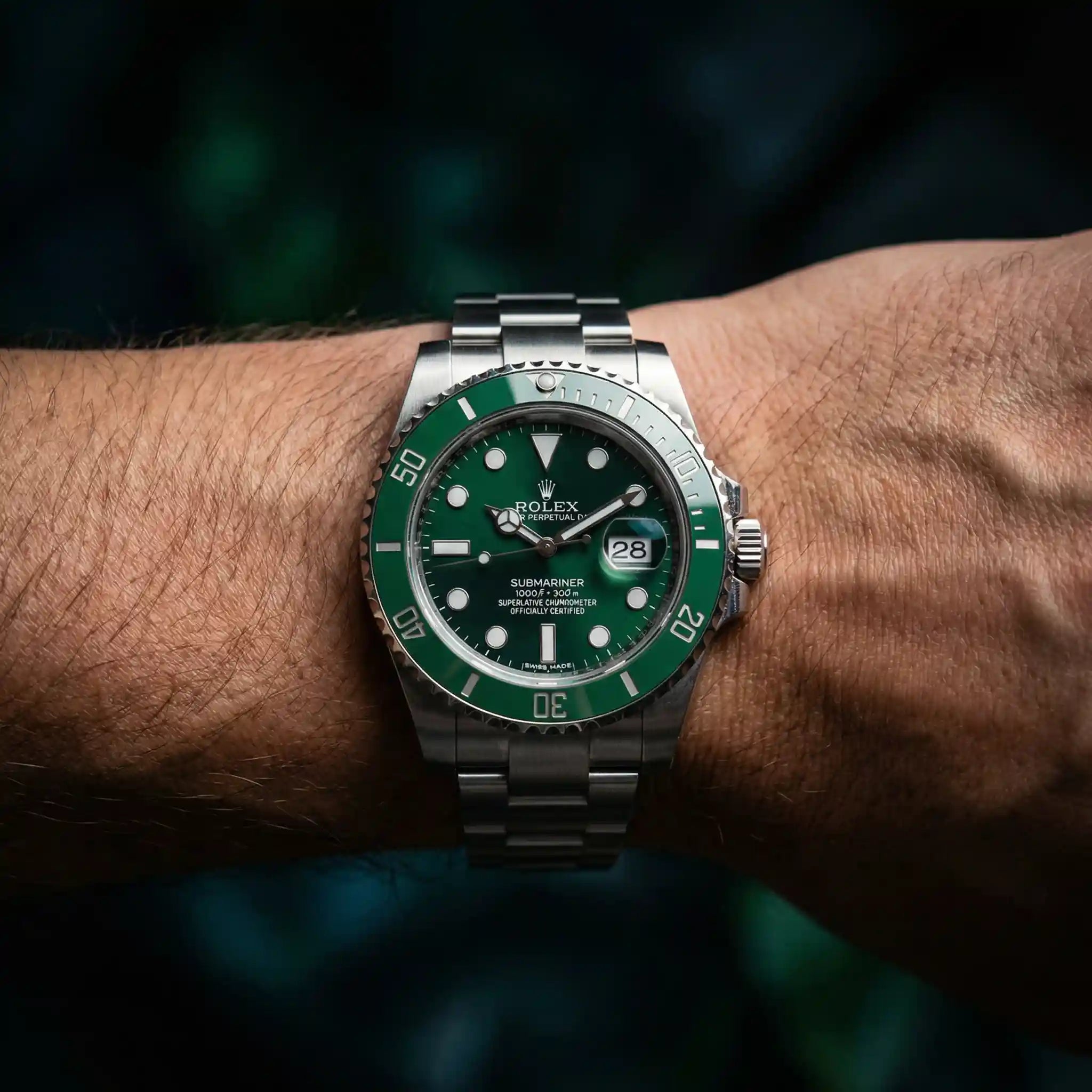 Submarine - 41mm in Steel with Emerald Green Dial