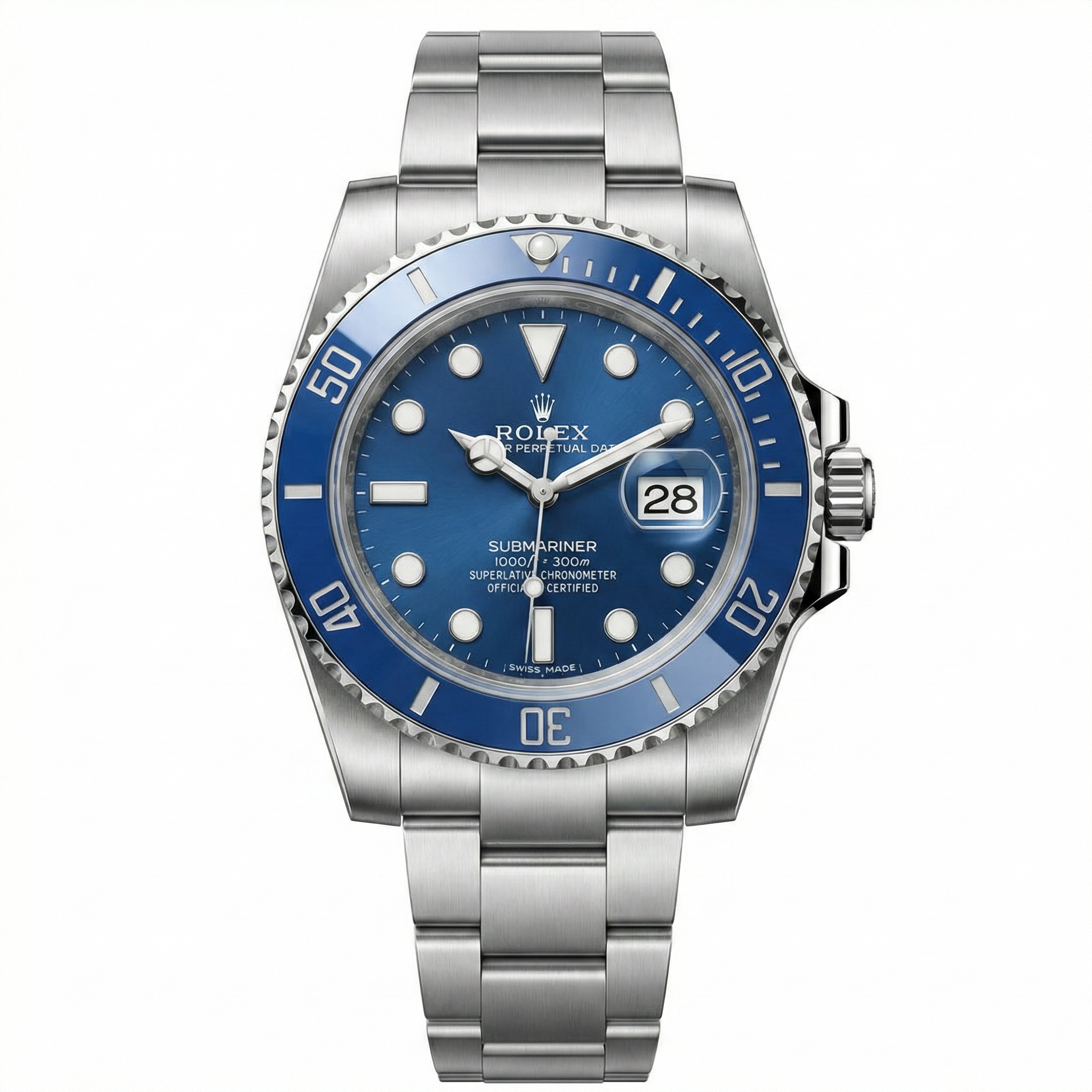 Submarine - 41mm in Steel with Blue Dial