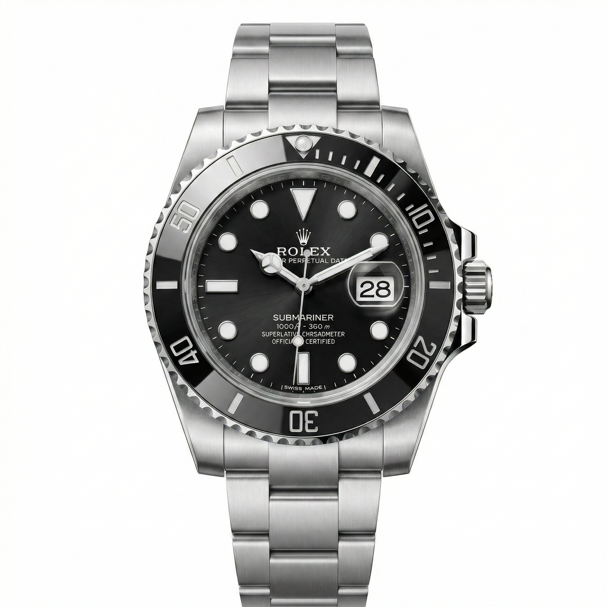 Submarine - 41mm in Steel with Black Dial