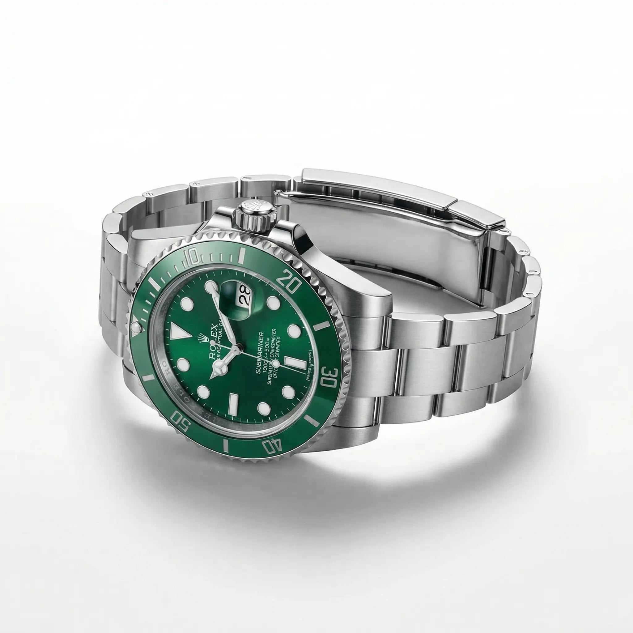 Submarine - 41mm in Steel with Emerald Green Dial