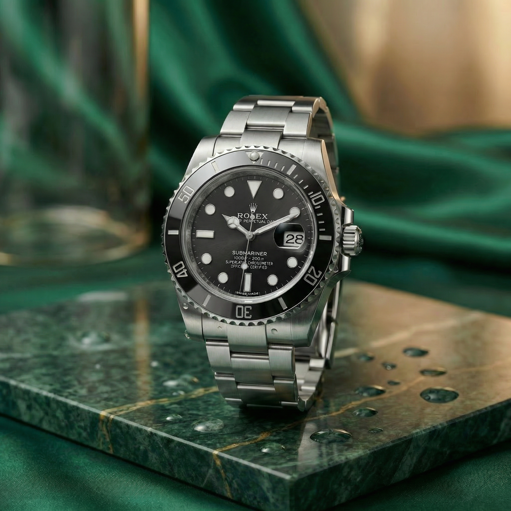 Submarine - 41mm in Steel with Black Dial